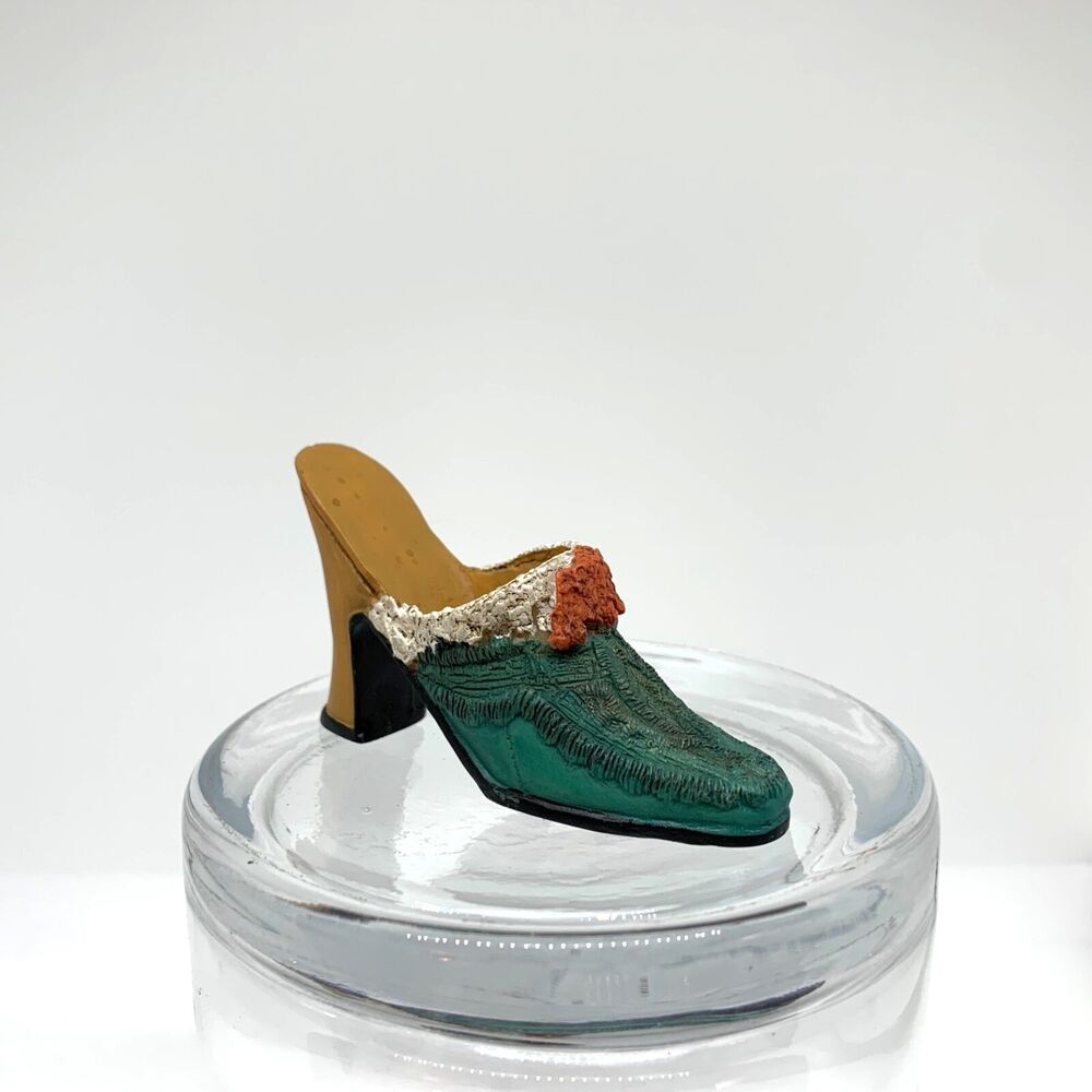 Collectible Miniature Shoe Decoration Vintage Inspired Mule